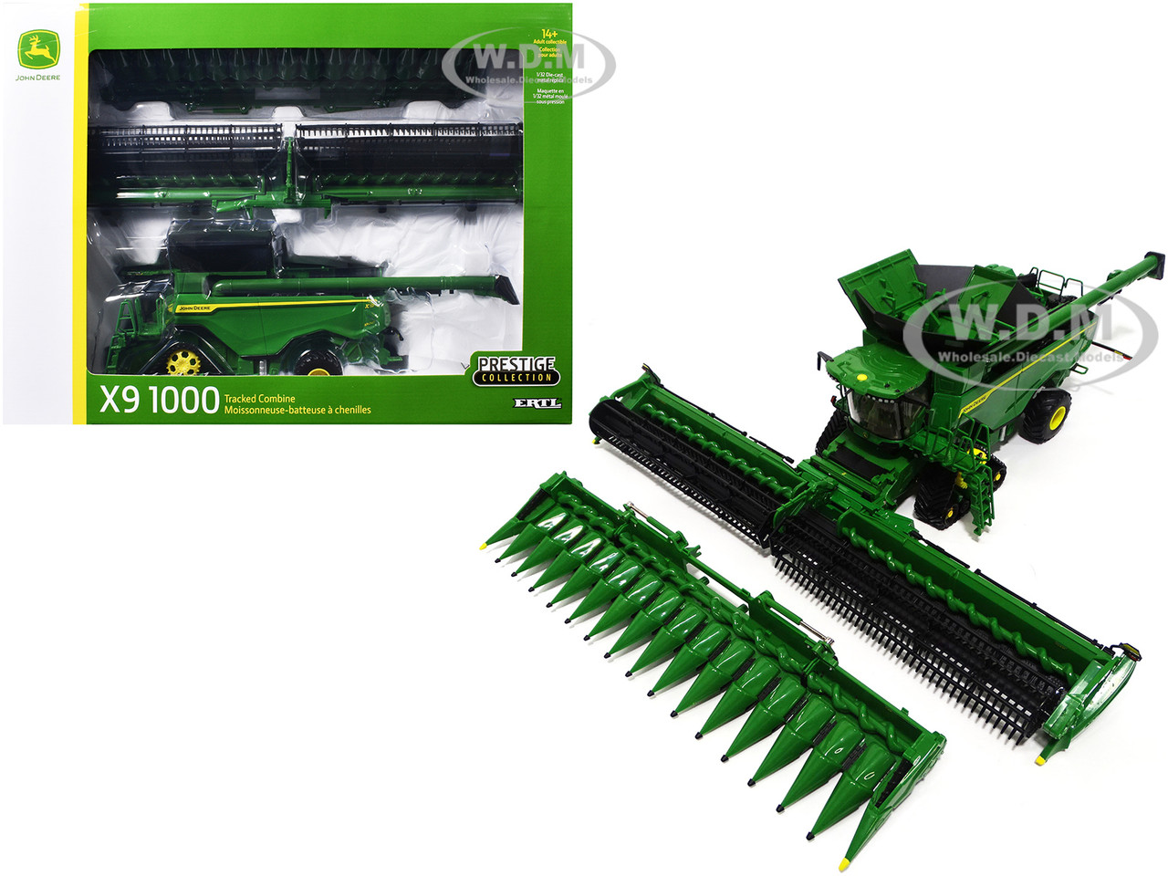 John Deere X9 1000 Tracked Combine with 16-Row Corn Head and