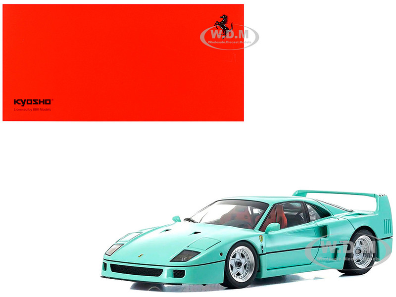 Ferrari F40 Mint Green 1/18 Diecast Model Car Kyosho KS08416MG