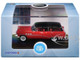1954 Buick Century Estate Wagon Matador Red and Carlsbad Black with Red Interior 1/87 (HO) Scale Diecast Model Car Oxford Diecast 87BCE54004