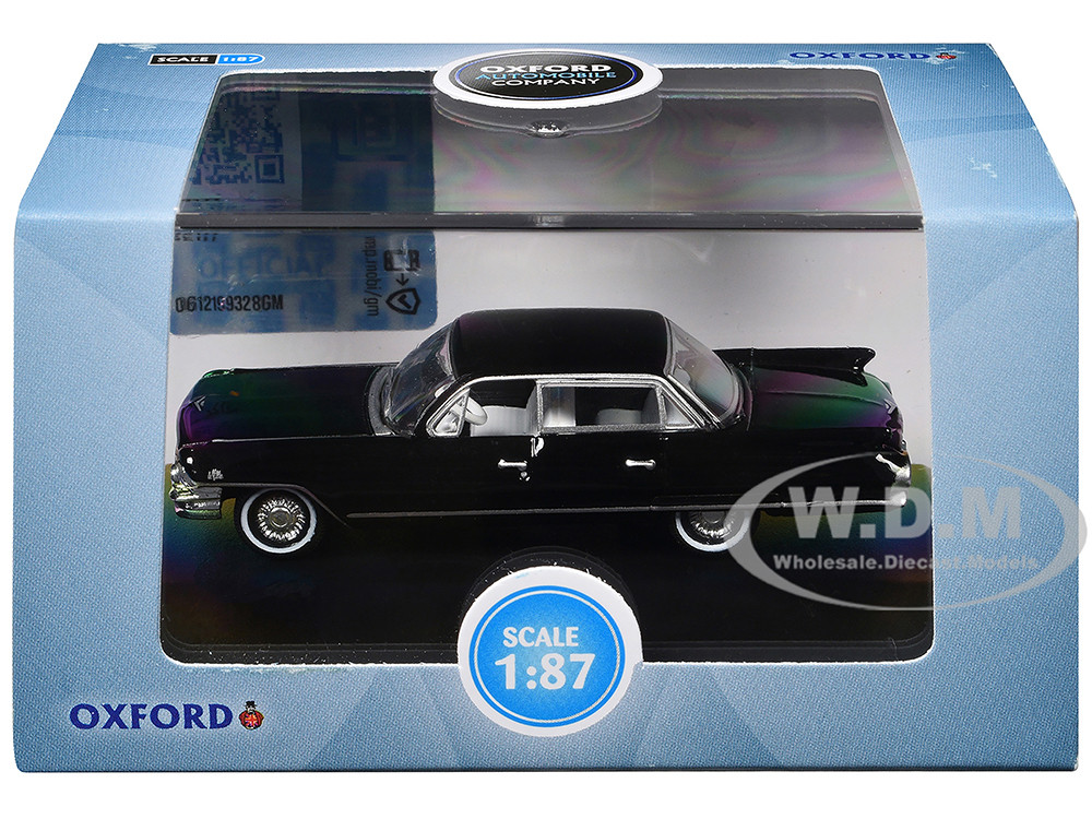 1961 Cadillac Sedan DeVille Ebony Black with White Interior 1/87