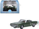 1968 Dodge Charger Racing Green Metallic with White Top and Tail Stripe 1/87 (HO) Scale Diecast Model Car Oxford Diecast 87DC68005