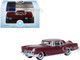 1956 Lincoln Continental Mark II Dark Red 1/87 (HO) Scale Diecast Model Car Oxford Diecast 87LC56005