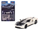 Ford GT 1964 Prototype Heritage Edition Wimbledon White with Black Hood and Stripe Limited Edition to 2400 pieces Worldwide 1/64 Diecast Model Car Mini GT MGT00622