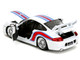 Porsche 911 GT3 996 White with Red and Blue Stripes Hyper Spec Series 1/24 Diecast Model Car Jada 35491