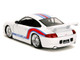 Porsche 911 GT3 996 White with Red and Blue Stripes Hyper Spec Series 1/24 Diecast Model Car Jada 35491
