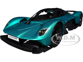 Aston Martin Valkyrie Green Metallic with Matt Black Top Special Edition Series 1/18 Diecast Model Car Maisto 31465GRN