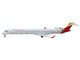 Bombardier CRJ1000 Commercial Aircraft Iberia Regional EC MVZ White with Red Tail 1/400 Diecast Model Airplane GeminiJets GJ2196