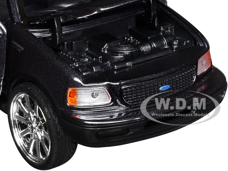 2000 FORD EXPEDITION XLT BLACK METALLIC 1/24 DIECAST MODEL CAR BY