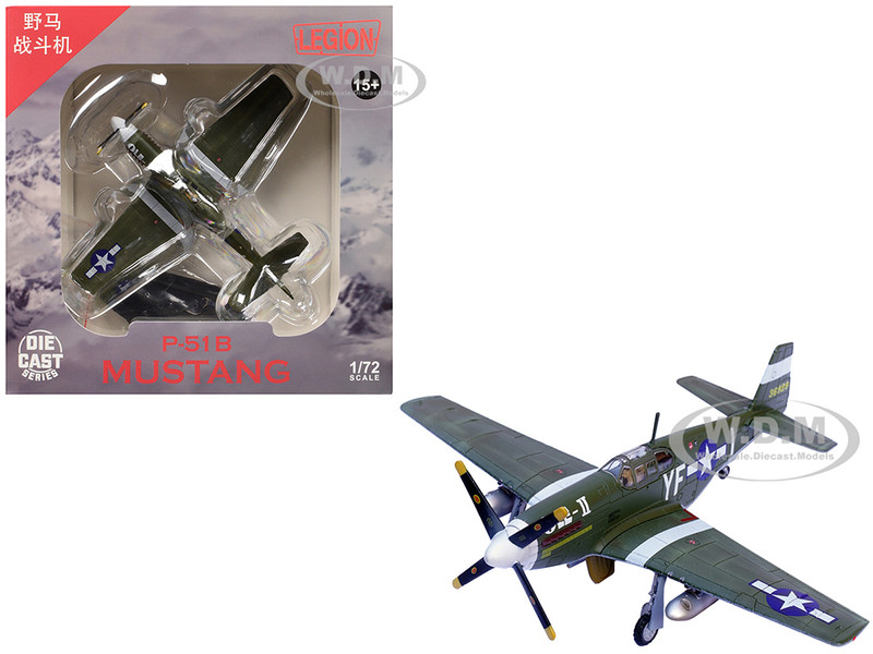 North American P 51B Mustang Aircraft Ole II 358th Fighter Squadron 355th Fighter Group Steeple Morden Strafers 1944 United States Army Air Forces 1/72 Diecast Model Airplane Legion LEG-14606LB