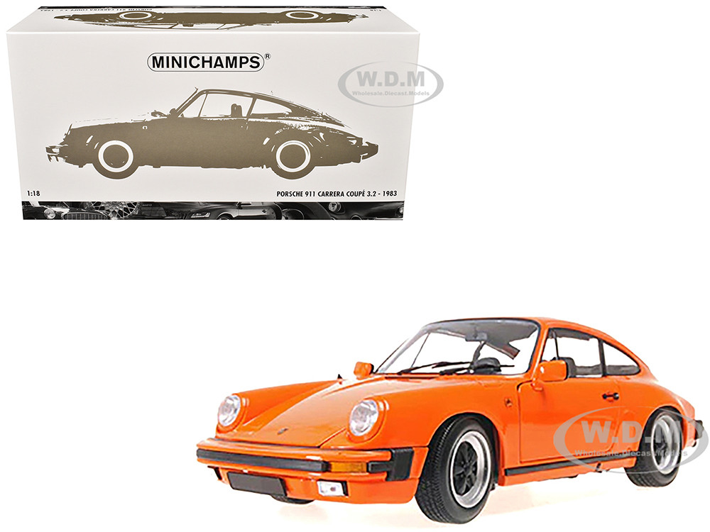 1983 Porsche 911 Carrera Coupe 3.2 Orange 1/18 Diecast Model Car by  Minichamps