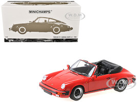 1983 Porsche 911 Carrera Cabriolet 3 2 Red 1/18 Diecast Model Car Minichamps 100063030