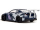 2009 Nissan GT R R35 Ben Sopra Dark Blue with Graphics Godzilla Hollywood Rides Series 1/32 Diecast Model Car Jada 35295