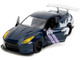 2009 Nissan GT R R35 Ben Sopra Dark Blue with Graphics Godzilla Hollywood Rides Series 1/32 Diecast Model Car Jada 35295