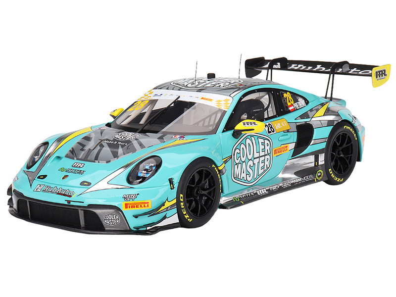 Porsche 911 GT3 R #28 Thomas Preining HubAuto Racing FIA GT World Cup 70th Macau Grand Prix 2023 1/18 Model Car Top Speed TS0550