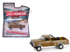 1979 Ford F250 Ranger Pickup Truck Gold Metallic All Terrain Series 16 1/64 Diecast Model Car Greenlight 35290D