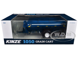 Kinze 1050 Grain Cart Soft Tred Blue Plastic 1/32 Model SpecCast KZE1338