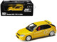 Honda Civic Type R EK9 RHD Right Hand Drive Sunlight Yellow JDM64 Series 1/64 Diecast Model Car Hobby Japan HJDM001-2