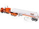 Peterbilt 389 with 63 Flat Top Sleeper and Mississippi LP Tank Trailer Roark Trucking Orange with Graphics DCP Exclusive Series 1/64 Diecast Model DCP/First Gear 60-1917