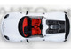 Porsche 918 Spyder Weissach Package White with Red Interior 1/18 Model Car Autoart 77920