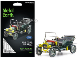 Model Kit 1908 Ford Model T Dark Green Moderate Difficulty Steel Model Metal Earth MMS051G