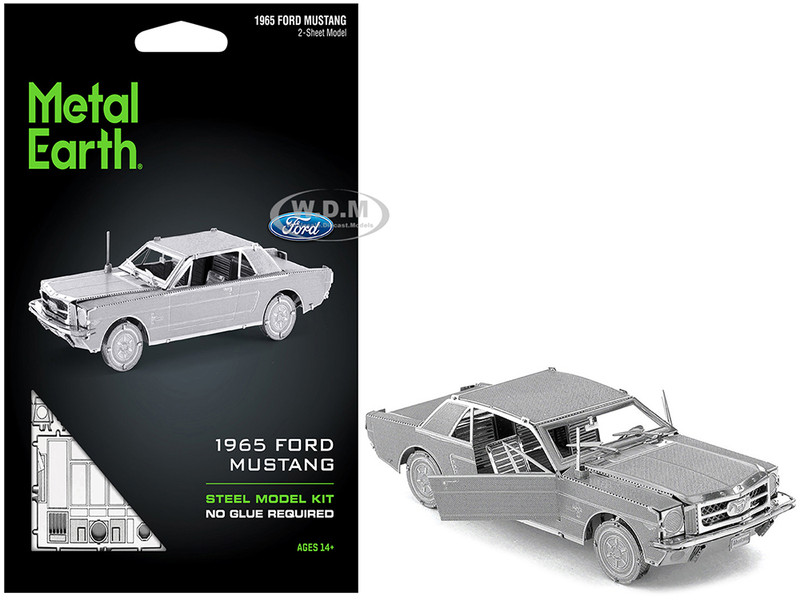 Model Kit 1965 Ford Mustang Metal Moderate Difficulty Steel Model Metal Earth MMS056