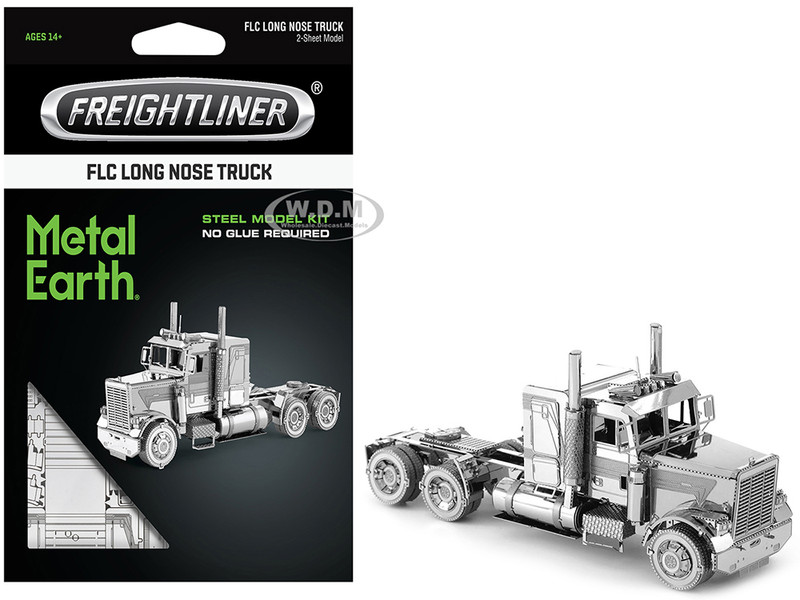 Model Kit Freightliner FLC Long Nose Truck Challenging Difficulty Steel Model Metal Earth MMS144