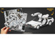 Model Kit DeLorean Brushed Metal Moderate Difficulty Steel Model Metal Earth MMS181