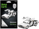 Model Kit DeLorean Brushed Metal Moderate Difficulty Steel Model Metal Earth MMS181