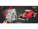 Model Kit 1932 Ford Coupe Red Moderate Difficulty Steel Model Metal Earth MMS198