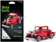Model Kit 1932 Ford Coupe Red Moderate Difficulty Steel Model Metal Earth MMS198