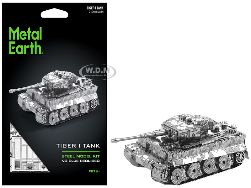 Model Kit German Tiger I Tank Moderate Difficulty Steel Model Metal Earth MMS203