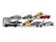 Mercedes Benz Actros Auto Transporter Black 1/64 Diecast Model GCD KS-069-403
