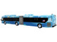 New Flyer Xcelsior XD60 Articulated Bus MTA New York LaGuardia Link Blue with Graphics Limited Edition 1/87 HO Diecast Model  Iconic Replicas 87-0528