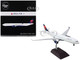 Airbus A330 300 Commercial Aircraft Delta Air Lines N829NW White with Blue and Red Tail Gemini 200 Series 1/200 Diecast Model Airplane GeminiJets G2DAL1119