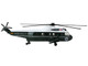 Marine One Presidential Helicopter United States of America Dark Green and White Diecast Model Daron RT5760-1