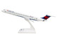 McDonnell Douglas MD 88 Commercial Aircraft Delta Air Lines N939DL White with Blue and Red Tail Snap Fit 1/150 Plastic Model Skymarks SKR648