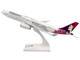 Airbus A330 200 Commercial Aircraft Hawaiian Airlines N361HA White with Purple Tail Snap Fit 1/200 Plastic Model Skymarks SKR987