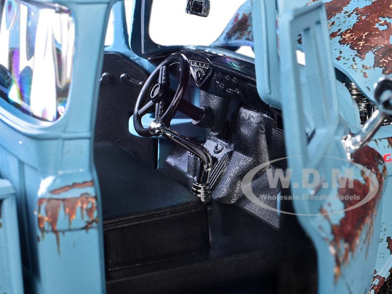 1955 GMC Blue Chip Pickup Truck Matt Blue (Rusted) 
