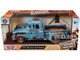 1955 GMC Blue Chip Pickup Truck Matt Blue (Rusted) "Weathered Treasures" Series 1/24 Diecast Model Car Motormax 79071BL