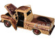 1958 Chevrolet Apache Fleetside Pickup Brown Rusted Weathered Treasures Series 1/24 Diecast Model Car Motormax 79072BRN