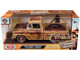 1958 Chevrolet Apache Fleetside Pickup Brown Rusted Weathered Treasures Series 1/24 Diecast Model Car Motormax 79072BRN