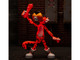 Chester Cheetah 5 5 Glow in the Dark Figure with Accessories and Alternate Head and Hands Flamin Hot Cheetos Crunchy Model Jada JA34049