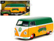 1961 Volkswagen Bus Teenage Mutant Ninja Turtles Green and Yellow with White Interior Hollywood Rides Series 1/32 Diecast Model Car Jada 35666