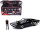 Model Kit Dodge Charger R T Black and Dom Diecast Figure Fast & Furious Movie Build N Collect Series 1/24 Diecast Model Car Jada 35905