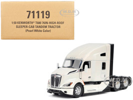 Kenworth T680 Truck Tractor Pearl White Transport Series 1/50 Diecast Model Diecast Masters 71119
