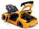 1993 Mazda RX 7 HKS Power Yellow with Carbon Hood JDM Tuners Series 1/24 Diecast Model Car Jada 35957