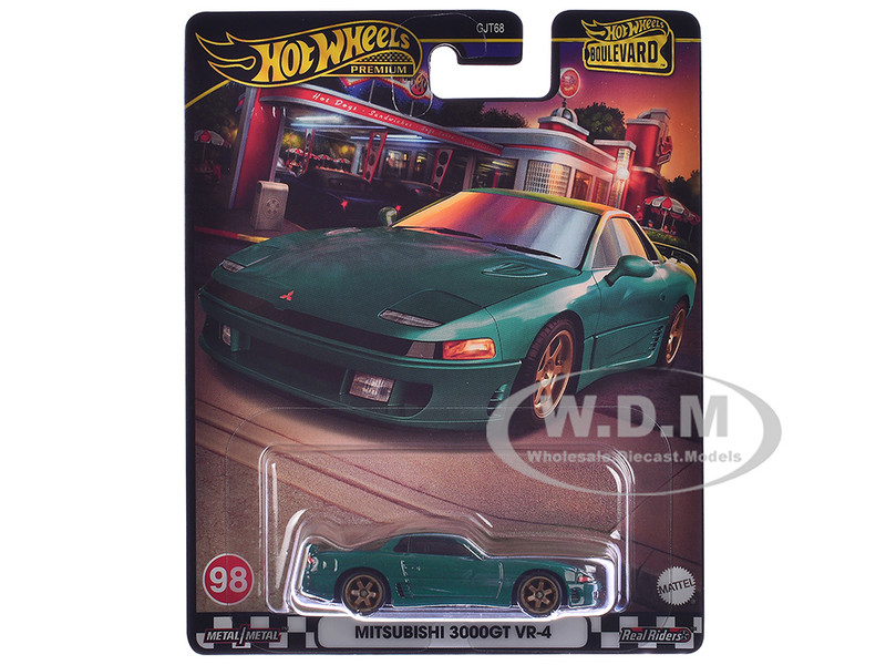 Mitsubishi 3000GT VR 4 Green Metallic Boulevard Series Diecast Model Car Hot Wheels HRT68