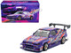 Toyota Sprinter Trueno AE86 RHD Right Hand Drive #5 N2 Project by TEC ART s Purple Metallic with Graphics 1/64 Diecast Model Car Inno Models IN64-AE86N2-TECART