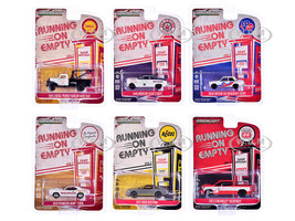 Running on Empty 6 piece Set Series 17 1/64 Diecast Model Car Greenlight 41170SET