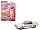 1970 Plymouth Hemi Barracuda Ramchargers White with Red Stripes Running on Empty Series 17 1/64 Diecast Model Car Greenlight 41170D